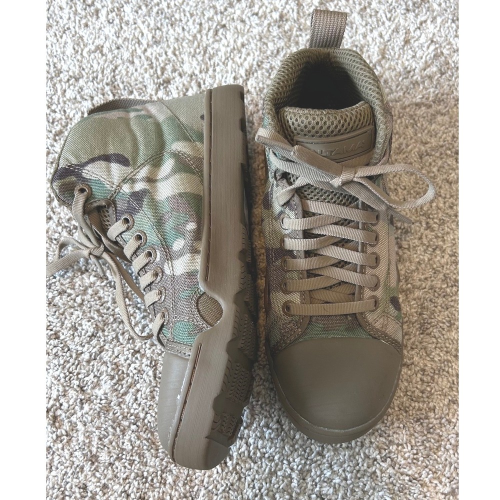 Altama Maritime Assault Mid Multicam Tactical Boots Camo Sneakers SZ 5‎